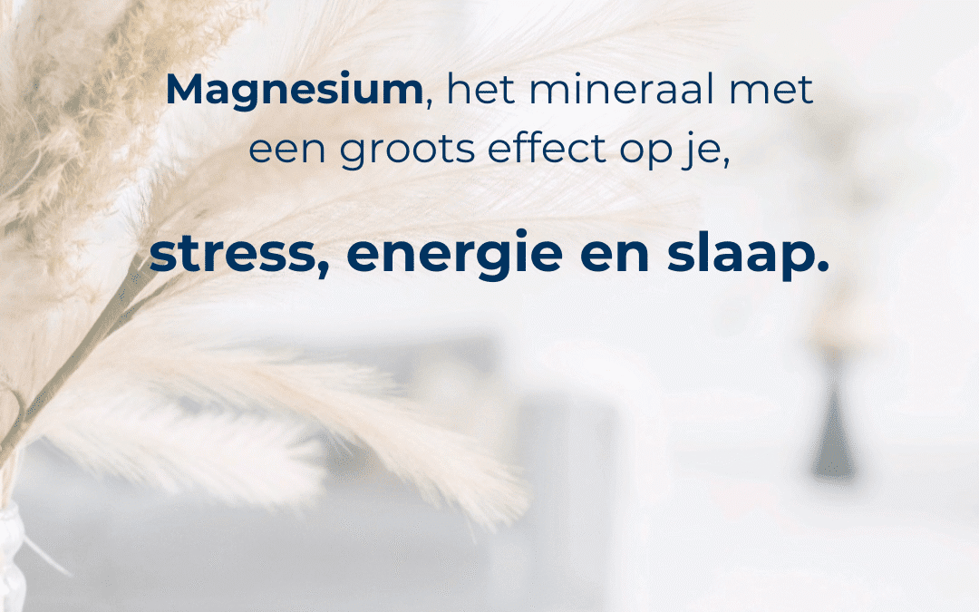 Magnesium: het onmisbare mineraal dat je meer kracht geeft dan je denkt.
